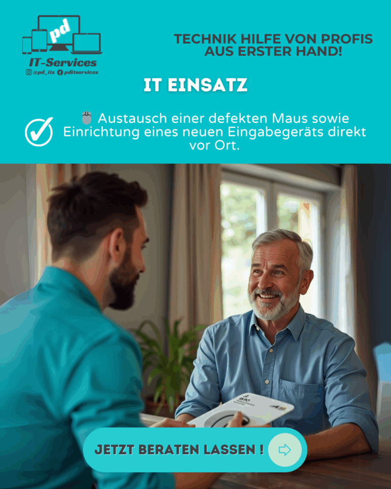 02.06.25 - 🖱️ Austausch einer defekten Maus sowie Einrichtung eines neuen Eingabegeräts direkt vor Ort.